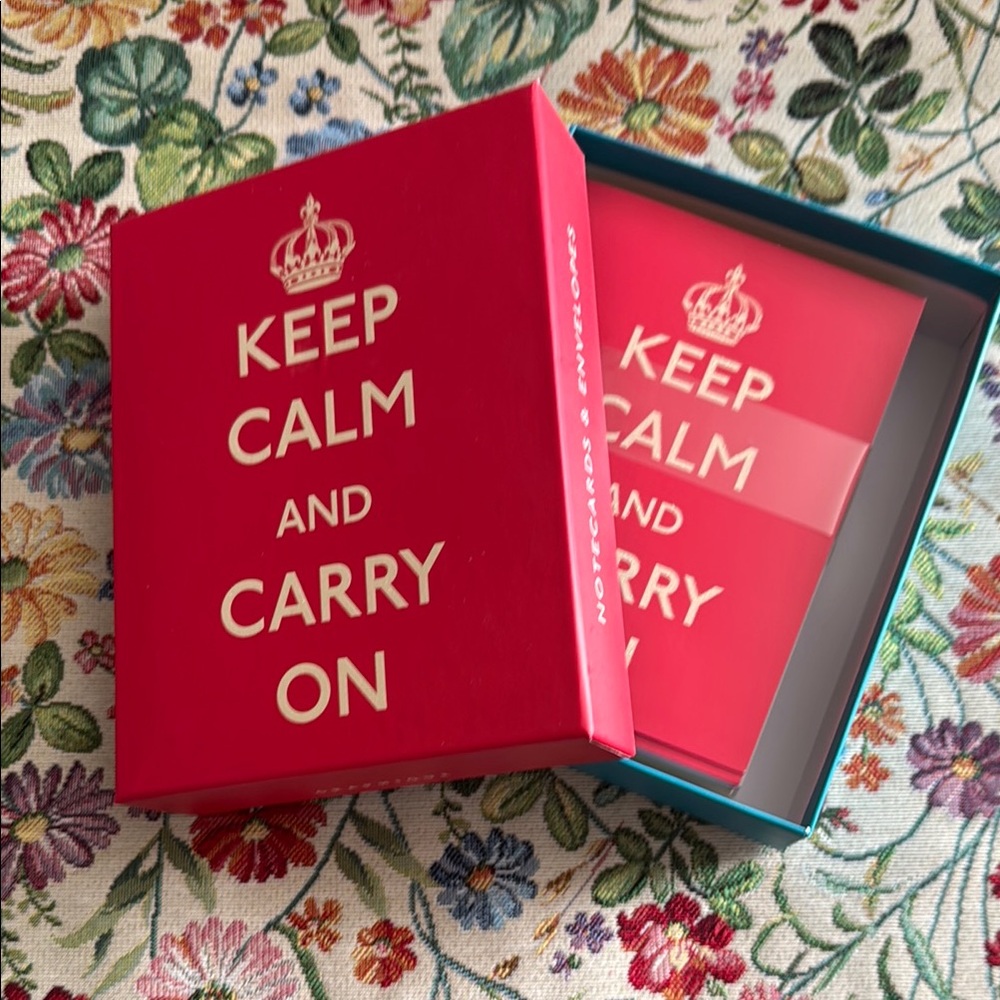 Keep Calm and Carry On notecards
